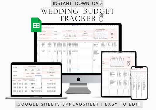 Wedding Budget tracker